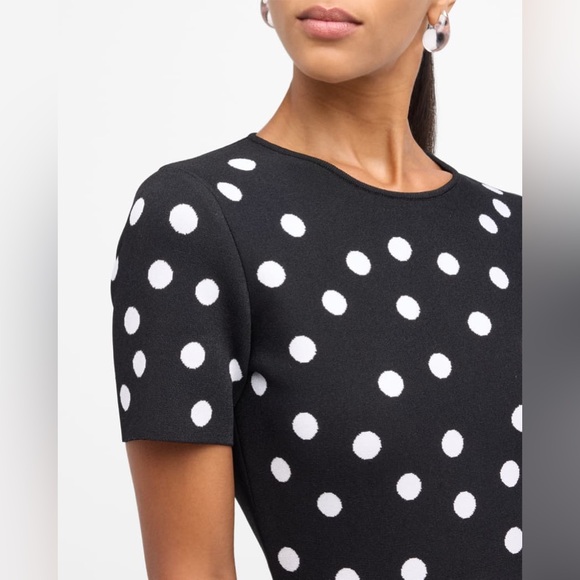 Carolina Herrera Polka Dot Fit-&-Flare Dress - Picture 7 of 16